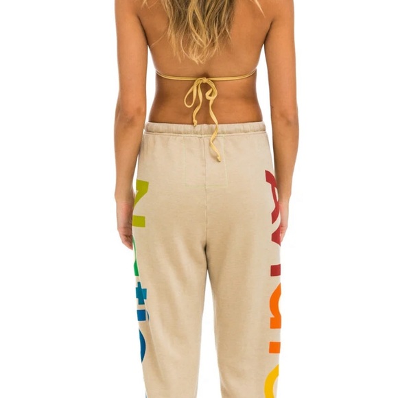 AVIATOR NATION 2 SWEATPANTS - SAND SIZE XL - Picture 4 of 6